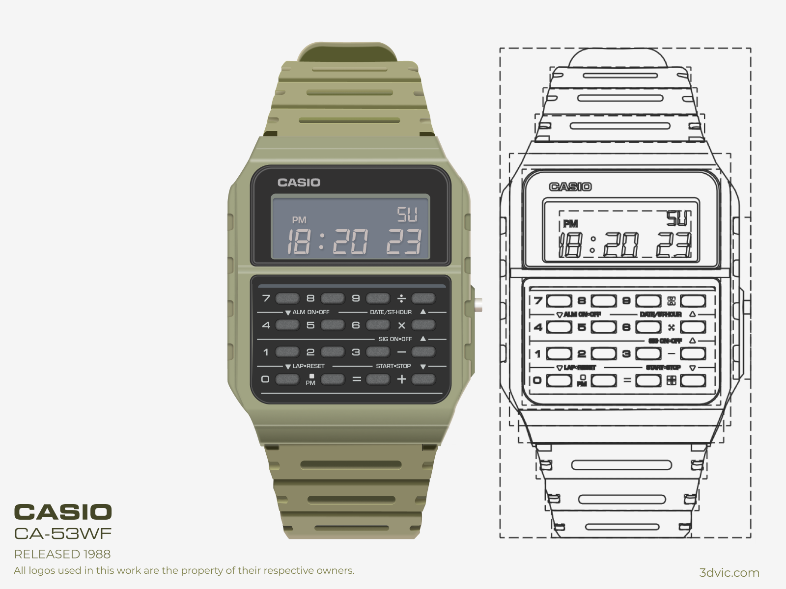Casio CA-53WF · 1988